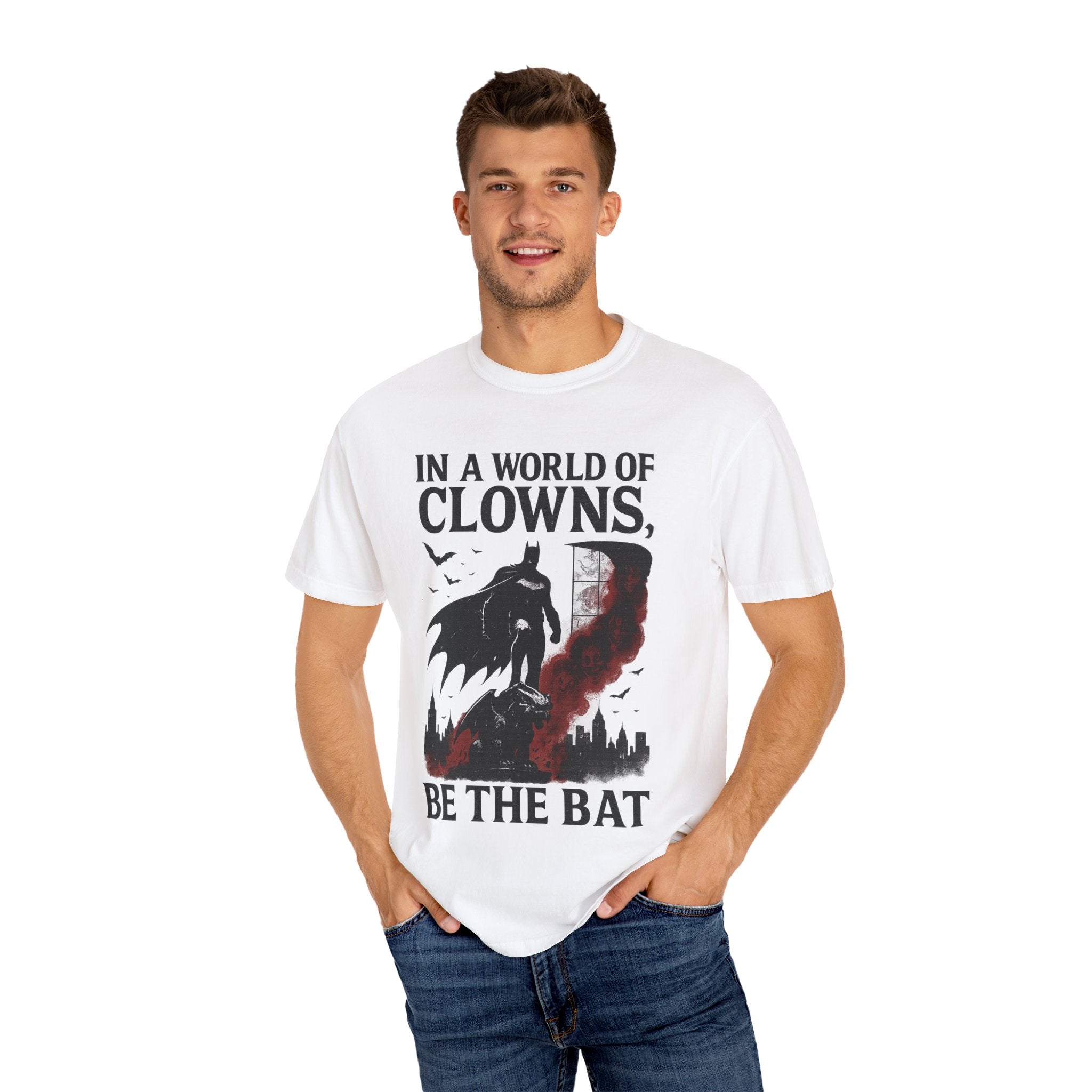 Batman Motivational T-Shirt, Unisex Graphic Tee, Geek Gift, Quirky Clothing, Superhero Apparel, Fan Merchandise